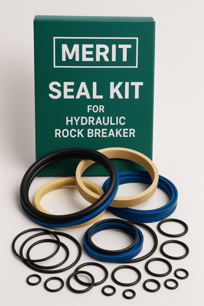 Těsnicí sady s krabicí MERIT pro hydraulická bourací kladiva