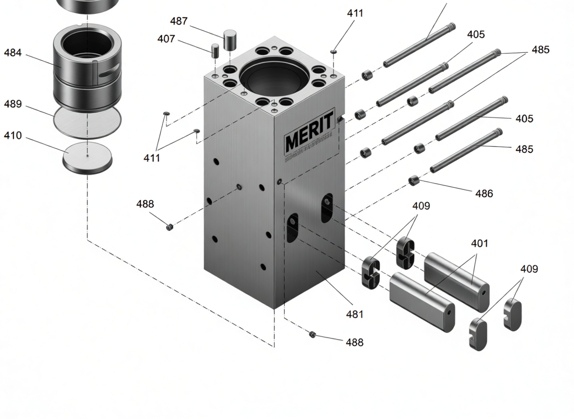 3363 0895 00 Lower Breaker Part Complete for Atlas Copco HB 7000