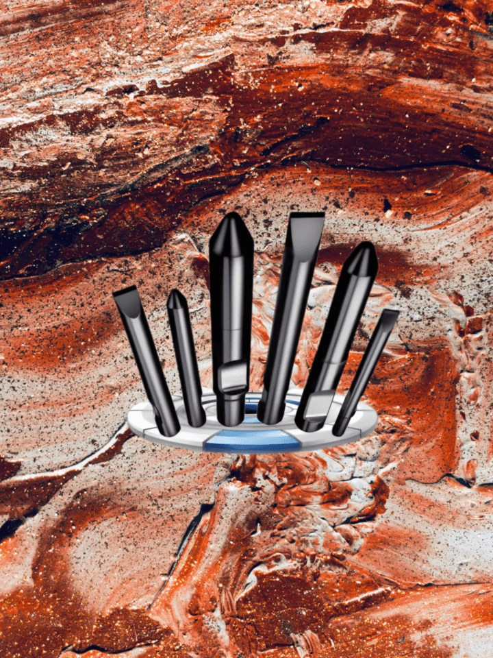 Burin Merit Haute Performance pour Brise-Roches Rammer / Sandvik 9033E Merit