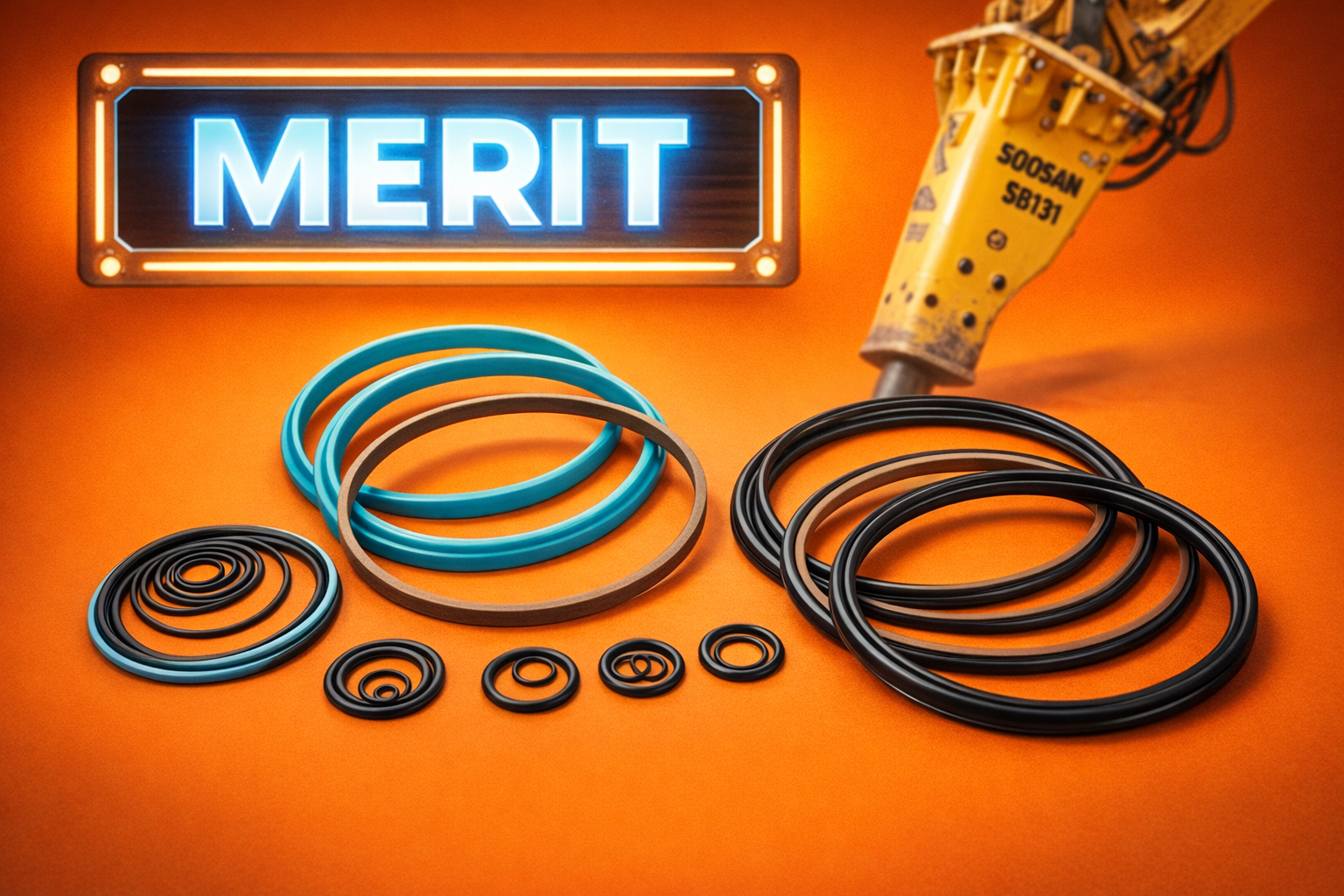 Dichtungssatz für den Hydraulikhammer Soosan SB131