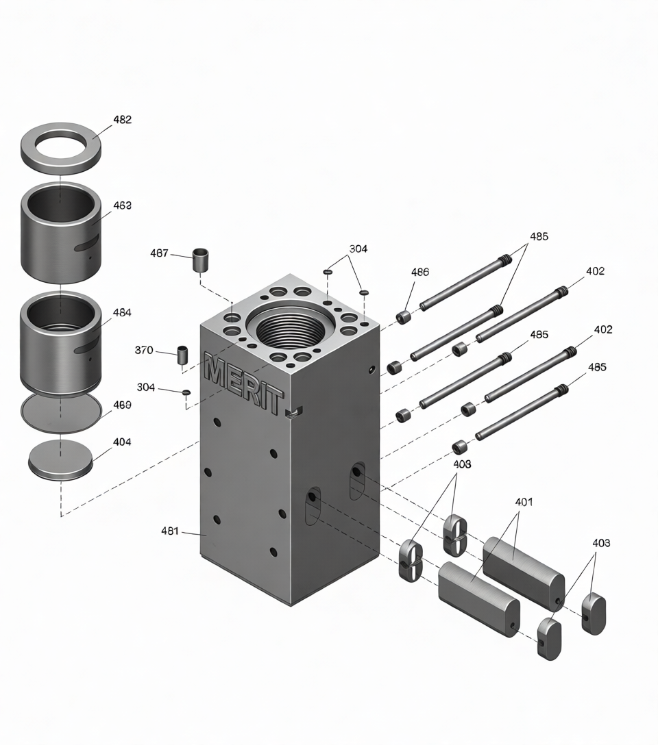 Merit Epiroc 3363 0949 98 Untergehäuse für HB 5800 | Maximale Robustheit für schwerste Einsätze