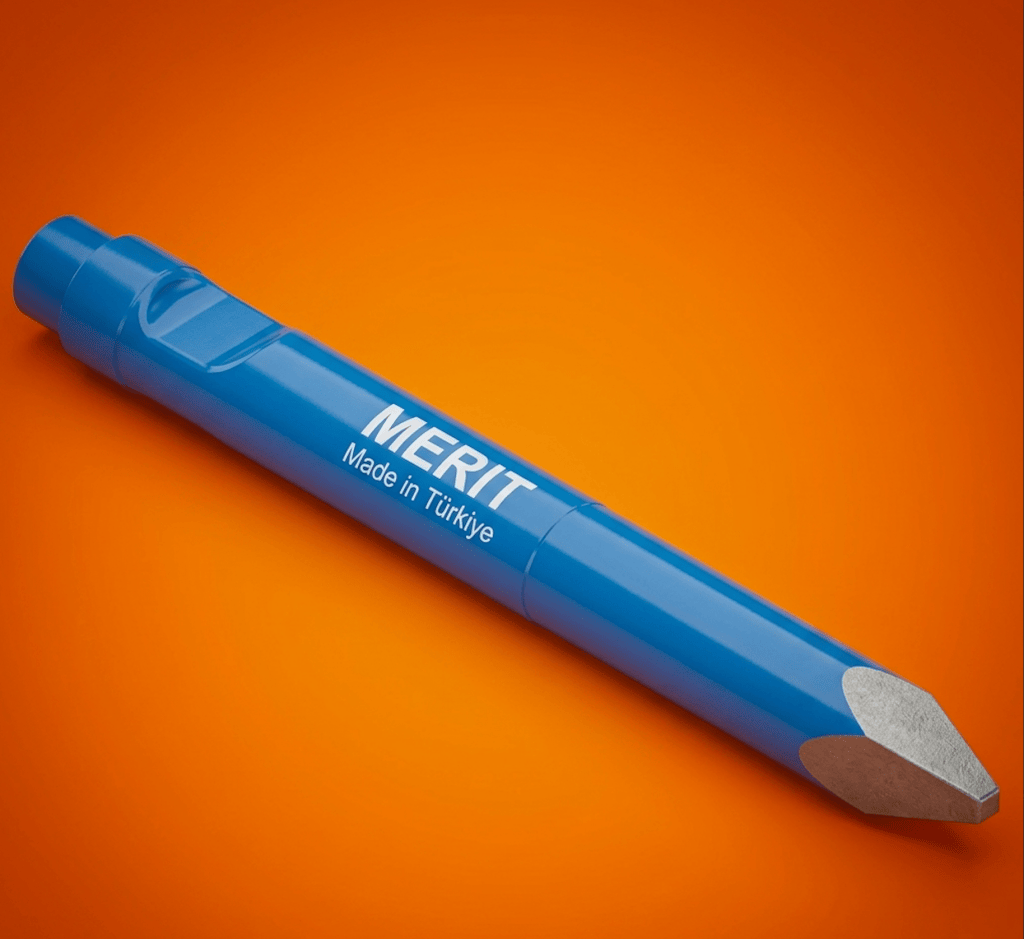 MERIT Hydraulic Breaker Tools – Moil Points and Chisels | MERIT 2 MERIT Hydraulic Breaker Tools – Moil Points and Chisels | MERIT