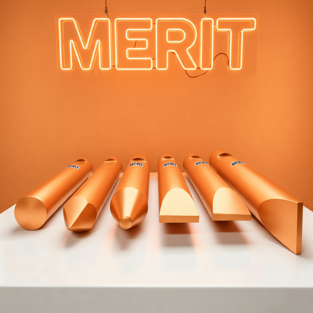 Puntero MERIT (Chisel) para Martillos Hidráulicos MSB MS35AT