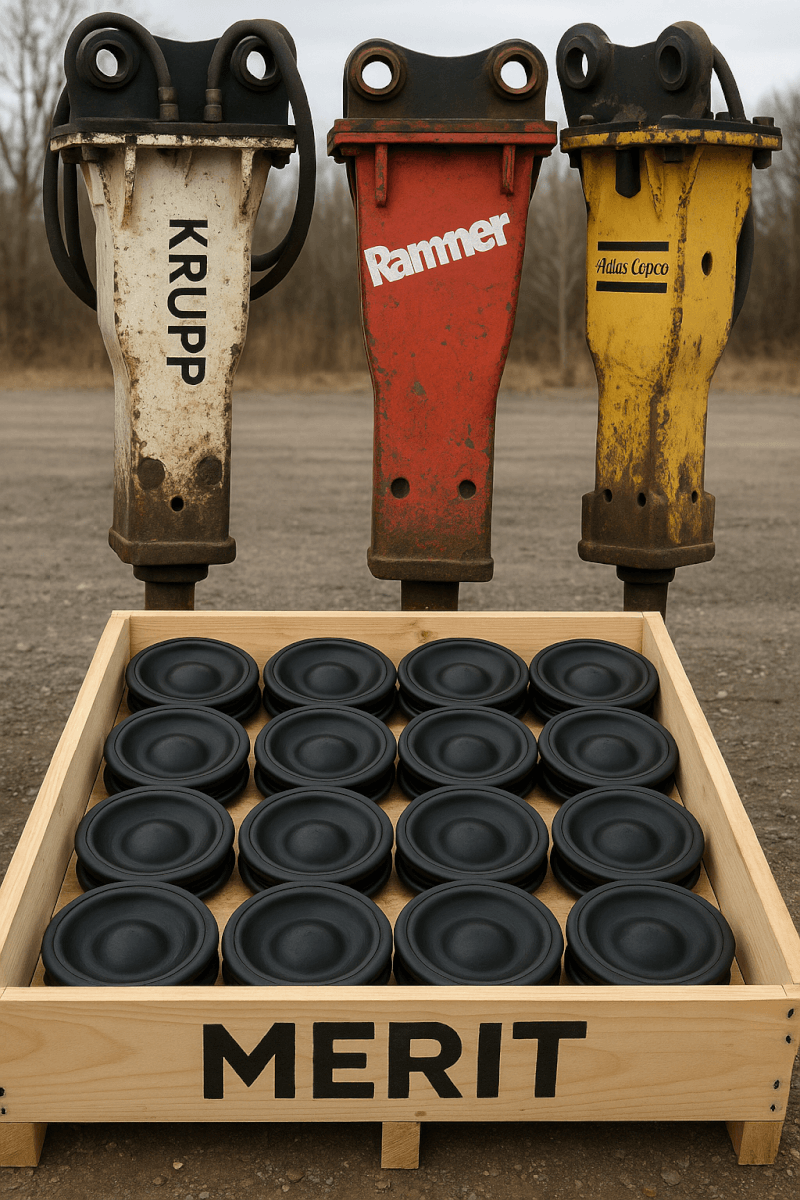 Rammer 5011 Hydraulic Hammer MERIT Premium Diaphragm | Accumulator Pressure Membrane (Equivalent to 168291) Shipping to Doha, Muscat & Abu Dhabi (GCC Infrastructure Hubs) 2026